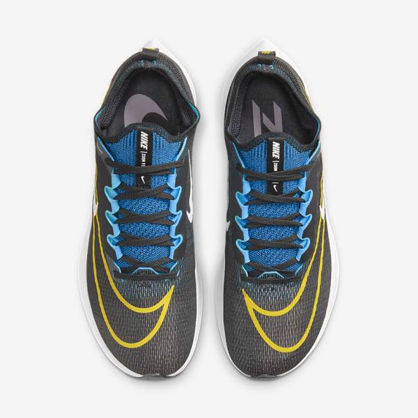 Nike Zoom Fly 4 Straßen Laufschuhe Herren Schwarz Grün Orange | NK127ITD