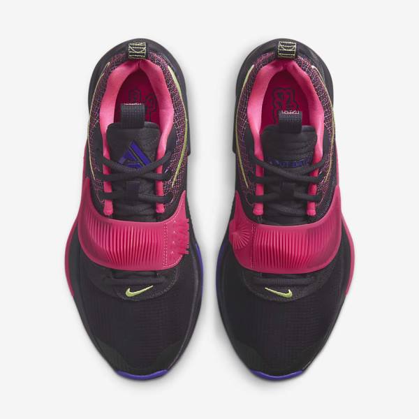 Nike Zoom Freak 3 Basketballschuhe Damen Lila Rosa Lila Hellzitrone | NK013FNJ