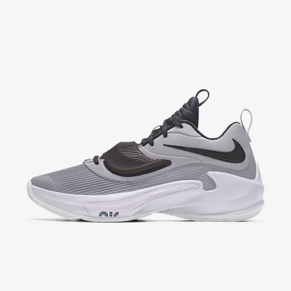 Nike Zoom Freak 3 By You Custom Basketballschuhe Herren Mehrfarbig | NK284CLY