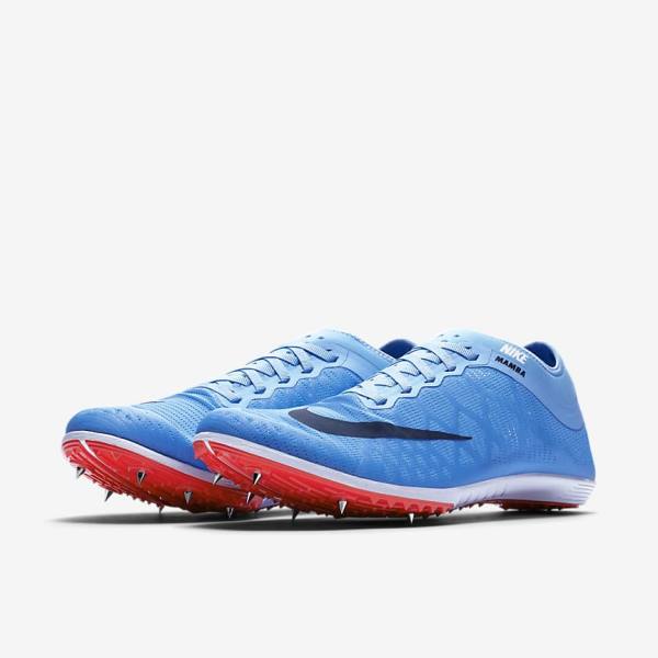 Nike Zoom Mamba 3 Unisex Distance Spike Laufschuhe Herren Blau Hellrot Blau | NK968MQT