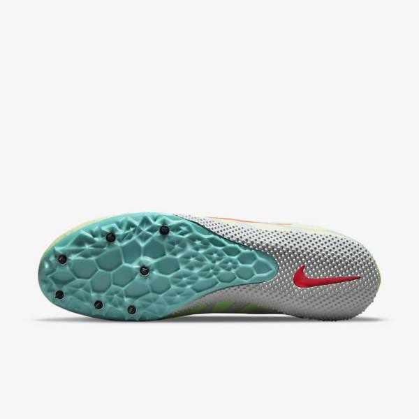 Nike Zoom Rival S 9 Athletics Sprinting Spikes Laufschuhe Herren Türkis Orange | NK065SPD