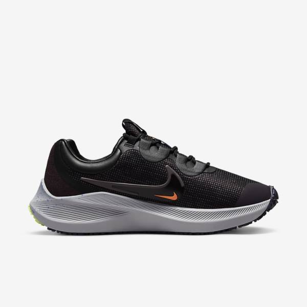 Nike Zoom Winflo 8 Shield Weatherised Straßen Laufschuhe Damen Schwarz Orange Lila | NK095EXZ