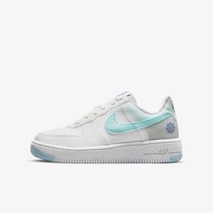 Nike Air Force 1 Crater Older Sneakers Kinder Weiß Blau | NK841GRM