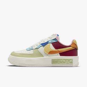 Nike Air Force 1 Fontanka Sneakers Damen Bordeaux Gold | NK385VNO