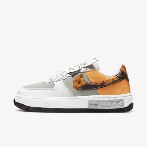 Nike Air Force 1 Fontanka Sneakers Damen Braun Hellbeige Gelb | NK502QNS