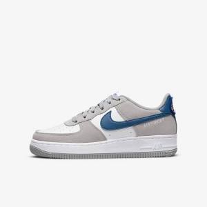 Nike Air Force 1 LV8 Older Sneakers Kinder Hellgrau Weiß Hellgrau | NK847BGI