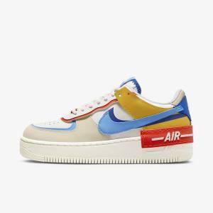 Nike Air Force 1 Shadow Sneakers Damen Königsblau Orange Blau | NK970ZRW