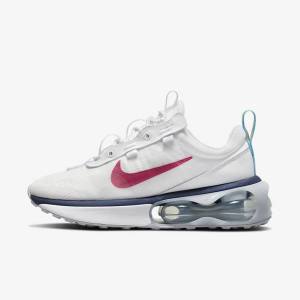 Nike Air Max 2021 Sneakers Damen Weiß Blau Platin Rosa | NK024SJL