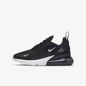 Nike Air Max 270 Older Sneakers Kinder Schwarz Dunkelgrau Weiß | NK947NKR