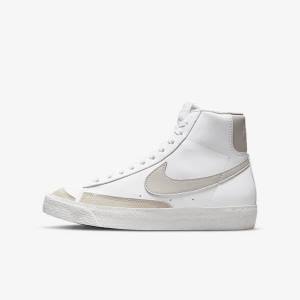 Nike Blazer Mid 77 SE Older Sneakers Kinder Weiß Hellbeige | NK014LQC