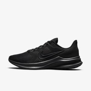 Nike Downshifter 11 Straßen Laufschuhe Damen Schwarz Grau Dunkelgrau | NK513IAT