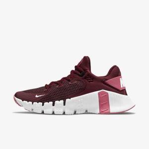 Nike Free Metcon 4 Sportschuhe Damen Rosa Weiß Gelb | NK567LZW