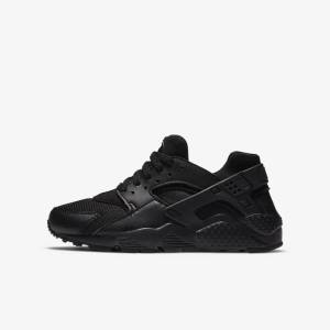 Nike Huarache Run Older Sneakers Kinder Schwarz | NK684ORS