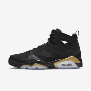 Nike Jordan Flight Club 91 Jordan Schuhe Herren Schwarz Metal Gold | NK609KNV