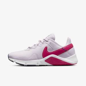 Nike Legend Essential 2 Sportschuhe Damen Weiß Blau Rosa | NK635TSY