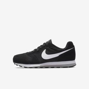 Nike MD Runner 2 Older Sneakers Kinder Schwarz Grau Weiß | NK165KSA