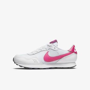 Nike MD Valiant Older Sneakers Kinder Platin Dunkelgrau Rosa | NK146LIR