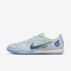 Nike Mercurial Vapor 14 Academy IC Indoor Court Fußballschuhe Herren Grau Hellblau Blau | NK845DRC