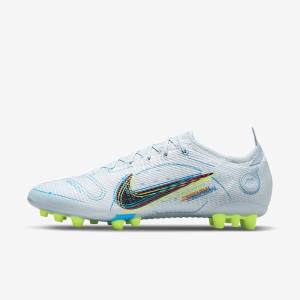 Nike Mercurial Vapor 14 Elite AG Artificial-Grounds Fußballschuhe Herren Grau Hellblau Orange Blau | NK675JIC