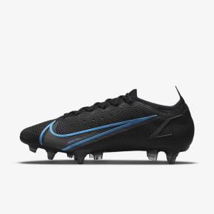 Nike Mercurial Vapor 14 Elite SG-Pro AC Soft-Ground Fußballschuhe Damen Schwarz Grau | NK948YET