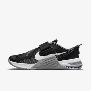 Nike Metcon 7 FlyEase Sportschuhe Damen Schwarz Grau Weiß Platin | NK960EDX