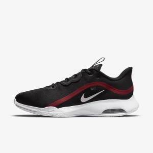 Nike NikeCourt Air Max Volley Hard Court Tennisschuhe Herren Schwarz Rot Weiß | NK689JBS