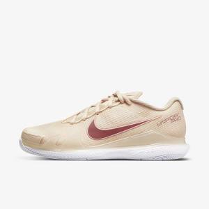 Nike NikeCourt Air Zoom Vapor Pro Hard-Court Tennisschuhe Damen Weiß Koralle Rot | NK139WQP