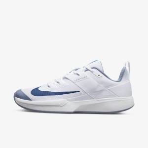 Nike NikeCourt Vapor Lite Hard Court Tennisschuhe Herren Weiß Navy | NK672HWY