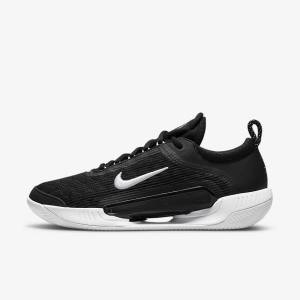 Nike NikeCourt Zoom NXT Clay Court Tennisschuhe Herren Schwarz Weiß | NK741FSC