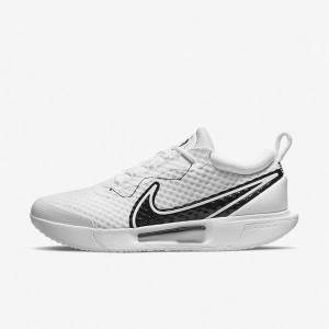 Nike NikeCourt Zoom Pro Hard Court Tennisschuhe Herren Weiß Schwarz | NK895HKE