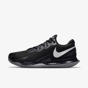 Nike NikeCourt Zoom Vapor Cage 4 Rafa Hard Court Tennisschuhe Herren Schwarz Metal Silber | NK307IKB