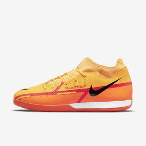 Nike Phantom GT2 Academy Dynamic Fit IC Indoor Court Fußballschuhe Damen Orange Hellrot Schwarz | NK685RAU