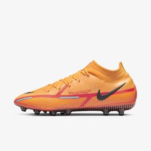 Nike Phantom GT2 Dynamic Fit Elite AG-Pro Artificial-Grass Fußballschuhe Herren Orange Hellrot Schwarz | NK816KDQ