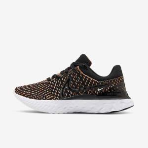 Nike React Infinity Run Flyknit 3 Straßen Laufschuhe Damen Schwarz Blau Rosa Weiß | NK639QVX