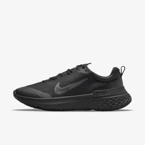 Nike React Miler 2 Shield Weatherised Straßen Laufschuhe Herren Schwarz Dunkelgrau Schwarz | NK963OKX