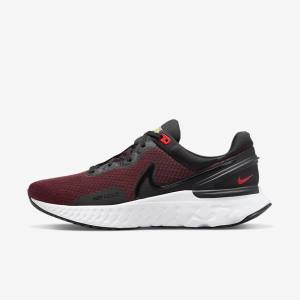 Nike React Miler 3 Straßen Laufschuhe Herren Schwarz Rot Weiß | NK530DJR