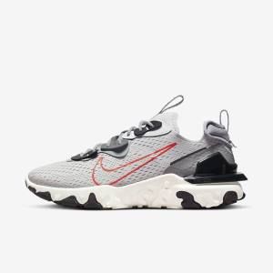 Nike React Vision Sneakers Herren Grau Hellgrau Orange | NK245YOC