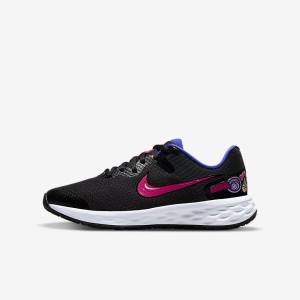 Nike Revolution 6 SE Older Straßen Laufschuhe Kinder Schwarz | NK708BWJ