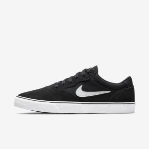 Nike SB Chron 2 Skate Shoes Damen Schwarz Weiß | NK342YGI