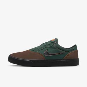 Nike SB Chron 2 Skate Shoes Herren Hellschokolade Grün Orange Schwarz | NK527QOB