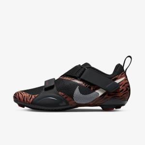 Nike SuperRep Cycle Indoor Cycling Sportschuhe Damen Schwarz Dunkelgrau Rot | NK864JWX