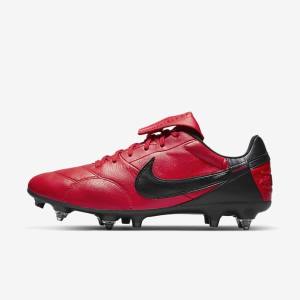 Nike The Premier 3 SG-PRO Anti-Clog Traction Soft-Ground Fußballschuhe Herren Rot Schwarz | NK130BQS