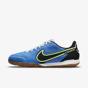 Nike Tiempo Legend 9 Academy IC Indoor-Court Fußballschuhe Herren Hellblau Hellgrün Braun Schwarz | NK820MIN