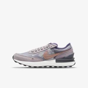 Nike Waffle One Older Sneakers Kinder Weiß Grau Metal Rot Braun | NK928SVL