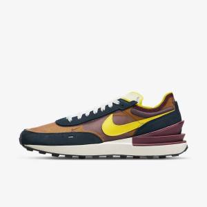 Nike Waffle One SE Sneakers Herren Navy Weiß Gelb | NK631CHU