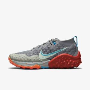 Nike Wildhorse 7 Trail Laufschuhe Herren Grau Olivgrün Blau Mintfarben | NK381OSQ