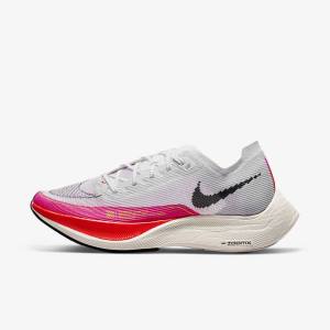 Nike ZoomX Vaporfly Next% 2 Straßen Rennfahrer Laufschuhe Damen Weiß Schwarz Schwarz | NK198PEF