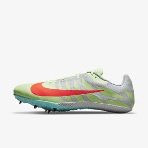 Nike Zoom Rival S 9 Athletics Sprinting Spikes Laufschuhe Herren Türkis Orange | NK065SPD